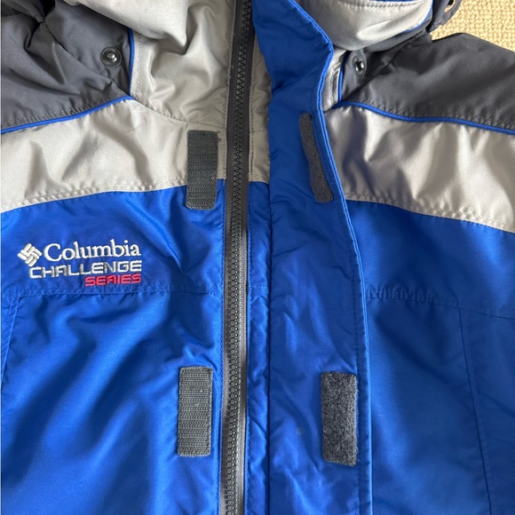 Columbia Challenge Series Vintage Ski Jacket Y2K 2003 Blue Gray Medium - Picture 6 of 13